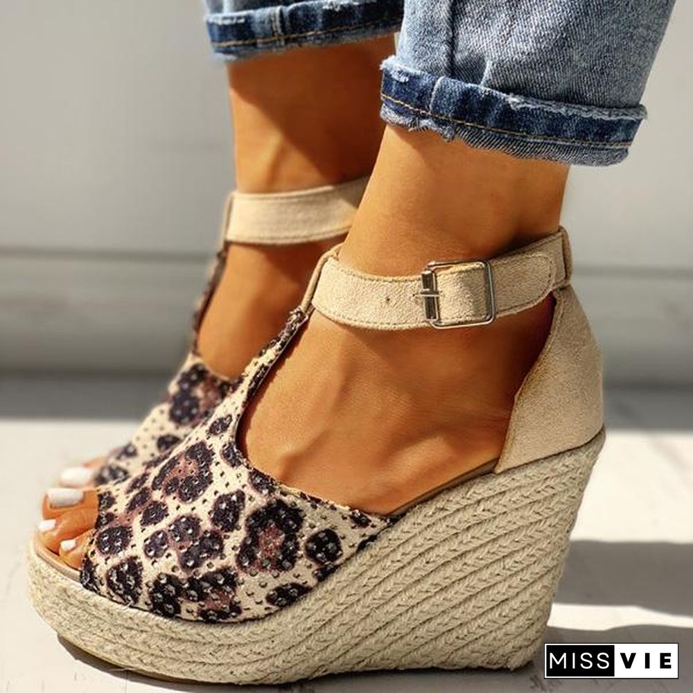 Women Summer Fish Mouth Wedge Sandals