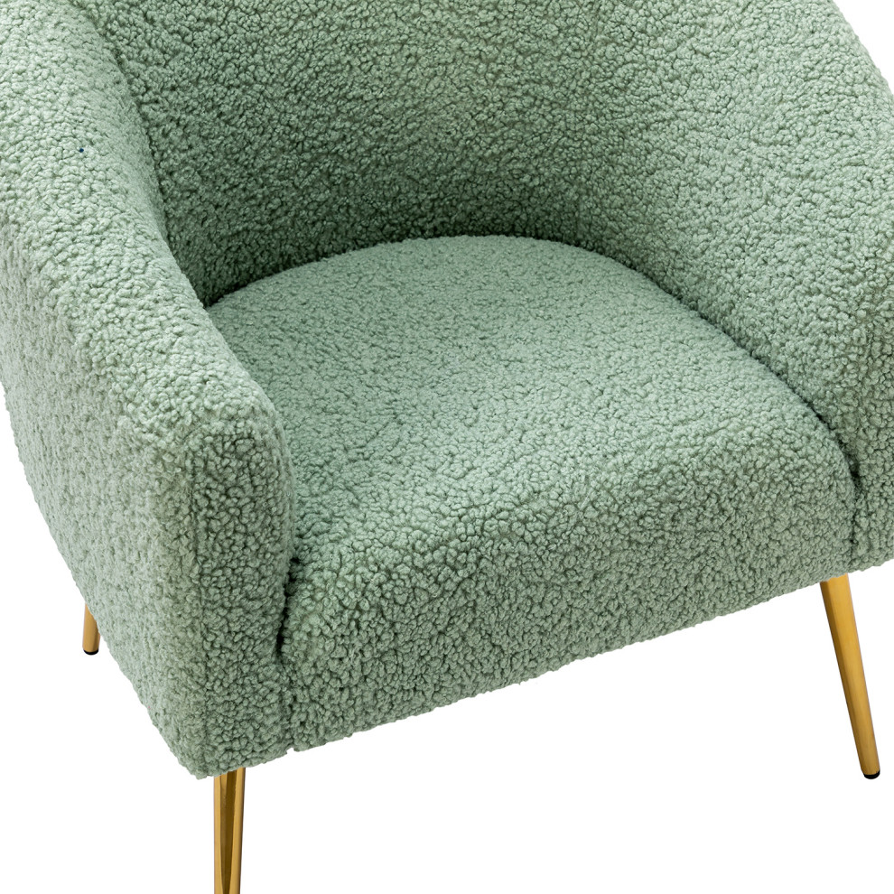 30 quotPolyester Barrel Chair With Metal Legs  Set of 2   Midcentury   Armchairs And Accent Chairs   by Karat Home  Houzz