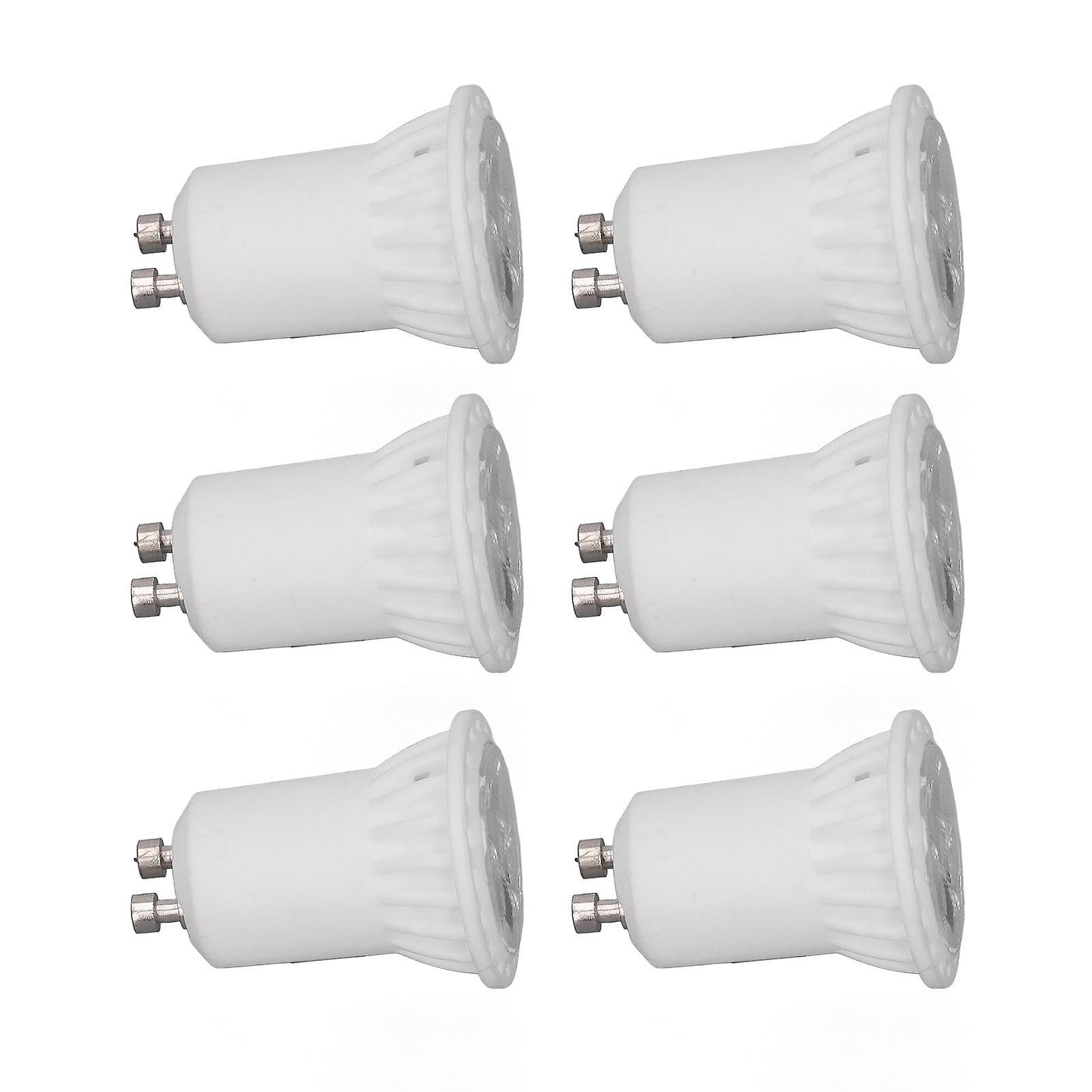 6pcs LED MR11 Light Bulbs Ceramics 4W 360LM No UV 120 Degree Beam Angle GU10 Holder Home Lighting Tool AC 220V Warm Light 3000K