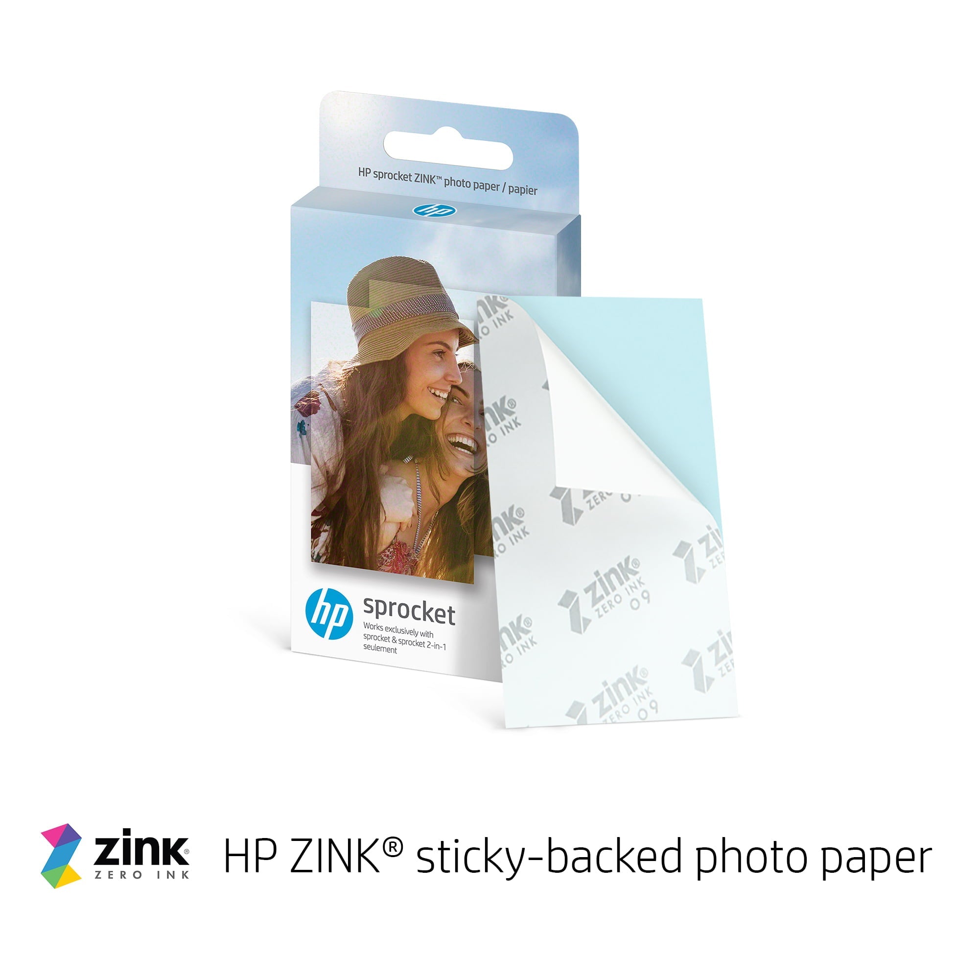 HP Sprocket Portable Photo Printer (Noir) – Instantly Print 2x3” Sticky-backed Photos from Your Phone