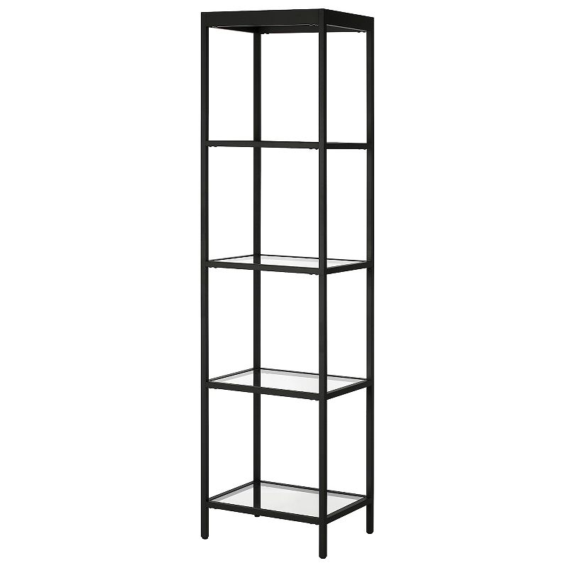 Finley and Sloane Alexis Tall Rectangular 4-Shelf Bookcase