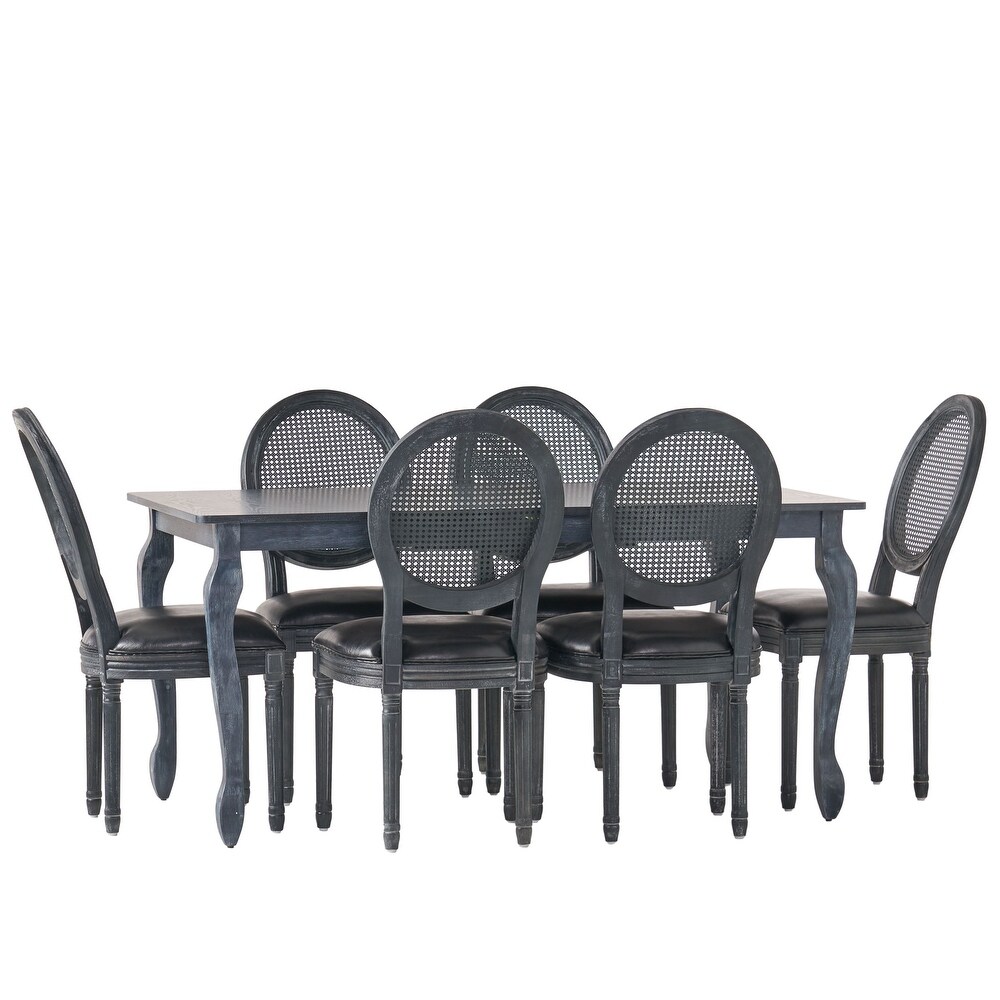 Alachua Upholstered Expandable 7 Piece Dining Set by Christopher Knight Home