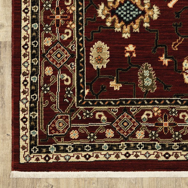 StyleHaven Linwood Ornate Border Fringed Area Rug