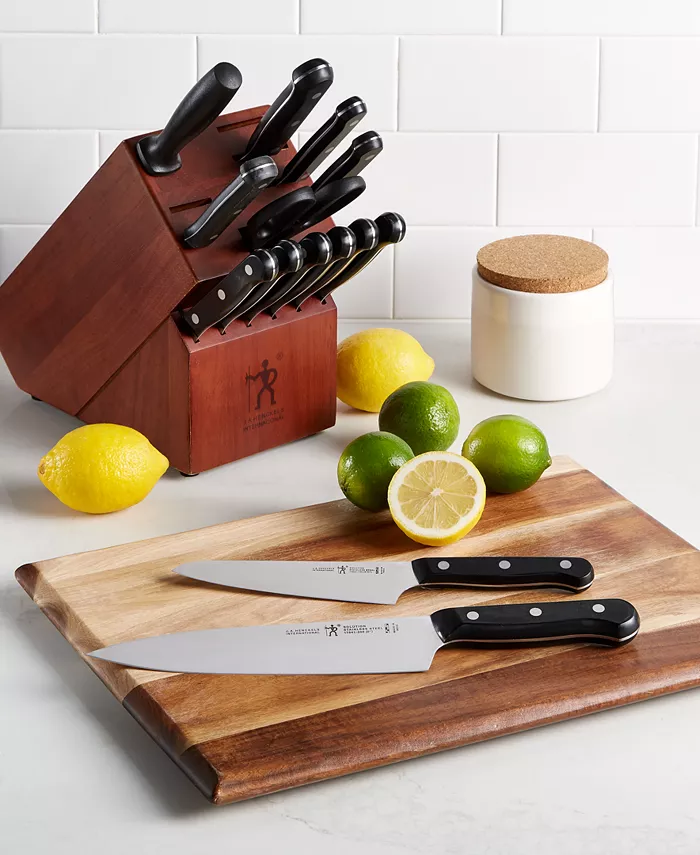 J.A. Henckels International Solution 15-Pc. Knife Block Set