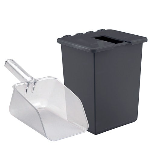 San Jamar Saf-T-Ice Scoop Holder with 64 oz. Ice Scoop Combo Deal