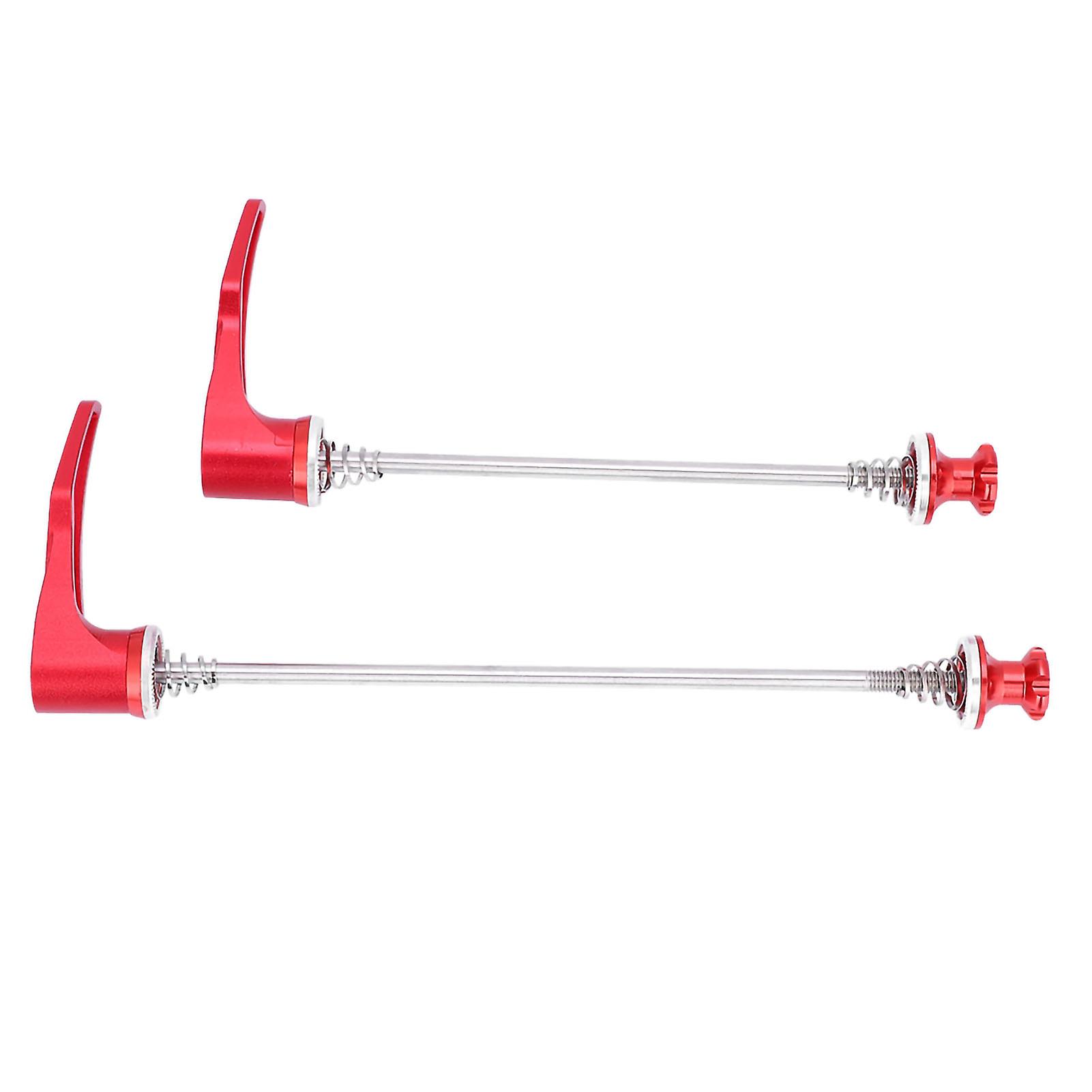 Stainless Steel Axle Cnc Alloy Skewers For Mountain Bike Bicycle Quick Release (red 100/135)