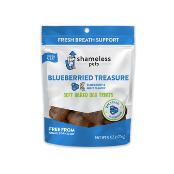 Shameless Blueberry Treasure Dog Treats | Tomlinson's Feed