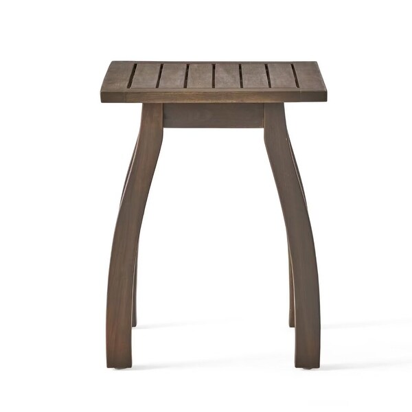 Outdoor Acacia Wood accent side table，for garden and patio