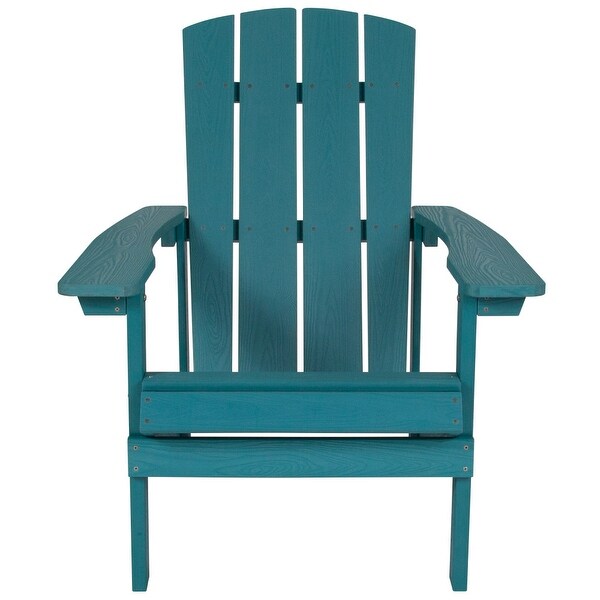 Outdoor AllWeather Poly Resin Wood Adirondack Chair