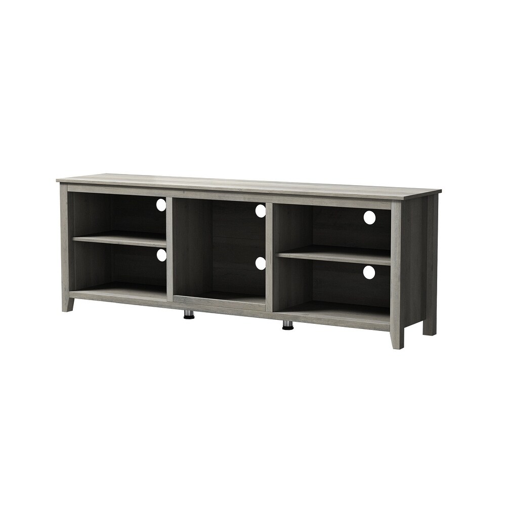 Grey Classical TV Stand Storage Media Console Entertainment Center   15 inches in width