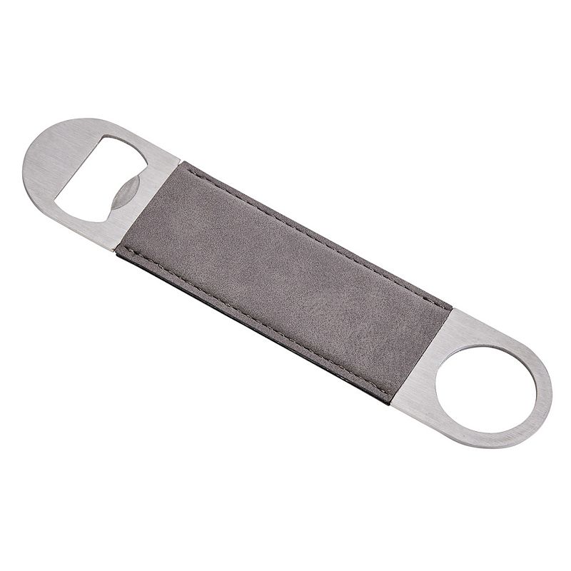 7 Gray Leatherette Bottle Opener