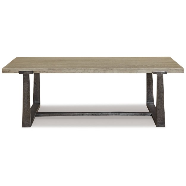 Dalenville Coffee Table Metallic Black gray brown beige Signature Design By Ashley