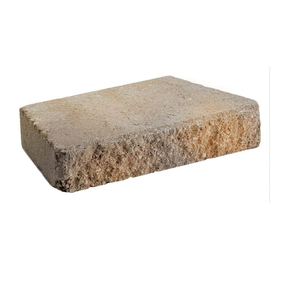 Anchor 2.5 in. x 12 in. x 7.5 in. BrownBuff Concrete Retaining Wall Cap (128- Piece Pallet) 16057182