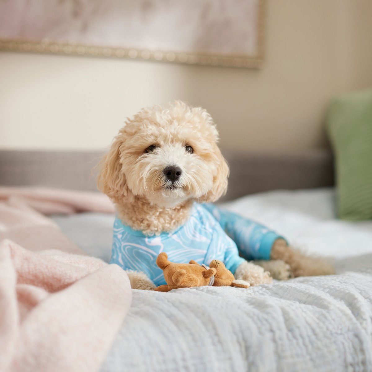 Frisco Blue Ocean Waves Dog and Cat Jersey PJs