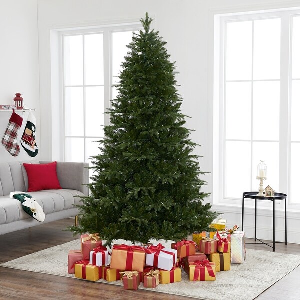 Traditional Artificial Christmas Tree with Lights，Prelit Christmas Tree，Pine Fir Christmas Tree with LED Lights