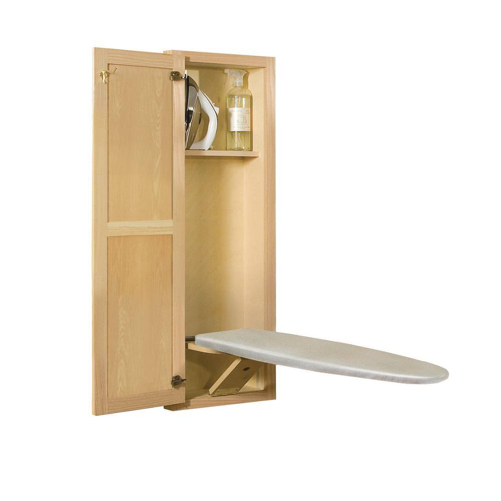 Hide-Away In Wall Ironing Board Oak Shaker Door SUP400S