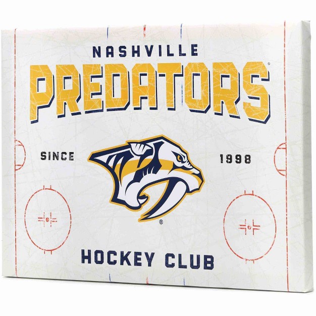 Nhl Nashville Predators Rink Canvas