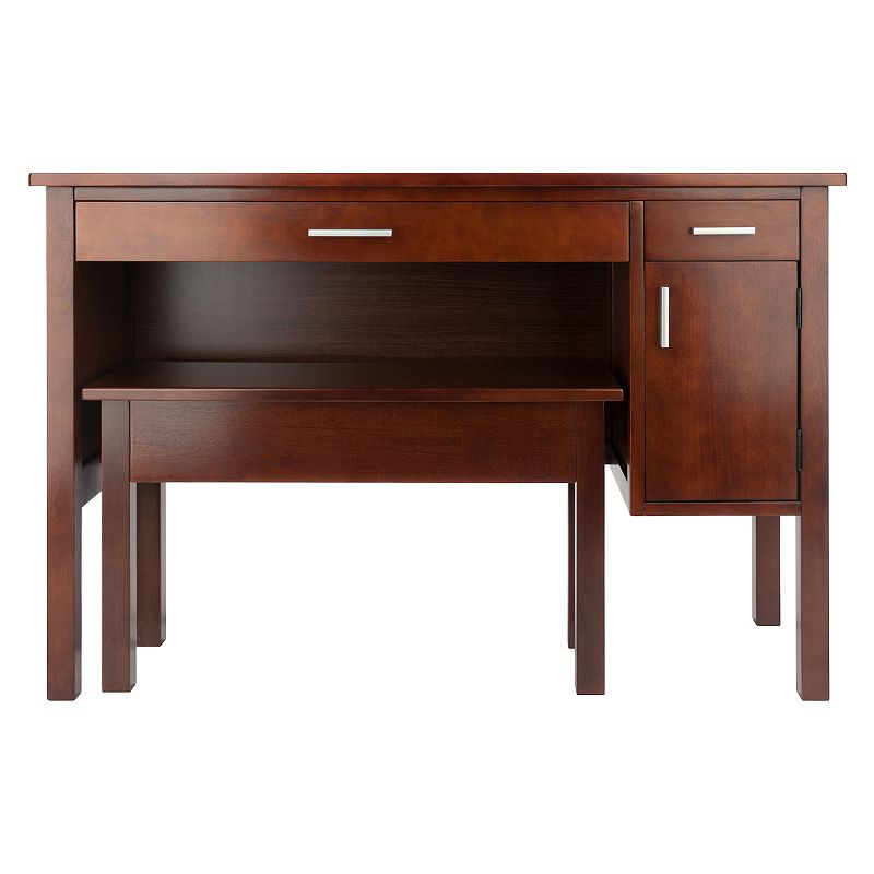 Winsome Emmett Desk and Bench 2-piece Set