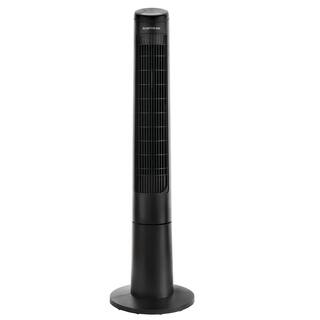 Hampton Bay 40 in. 3 Speed Remote Control Oscillating Tower Fan in Black TX-TF40BR