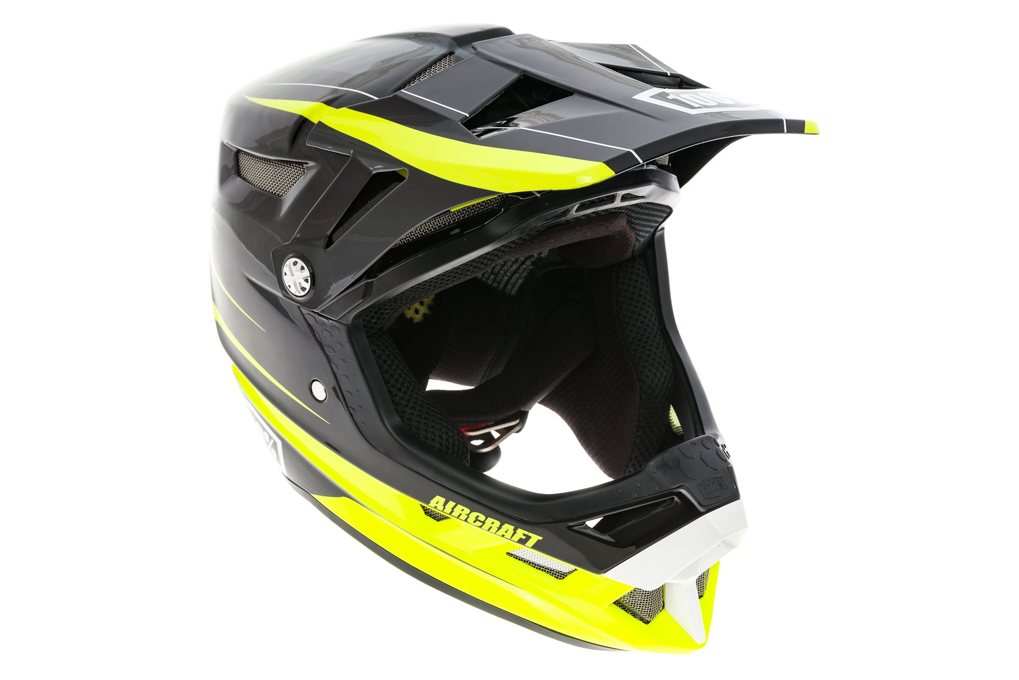 100% Aircraft Full Face Bike Helmet Small 55-56cm Flo Yellow