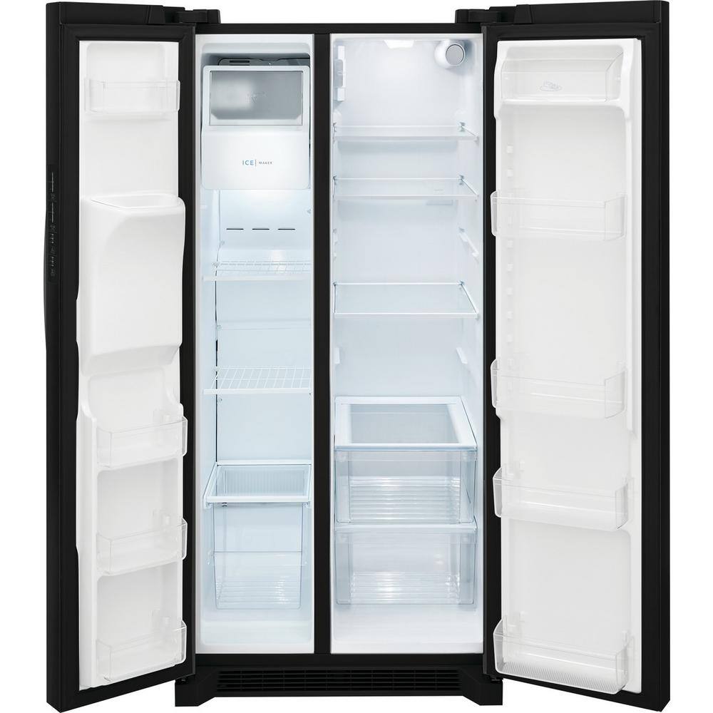 Frigidaire 22.3 cu. ft. 33 in. Side by Side Refrigerator in Black Standard Depth FRSS2323AB