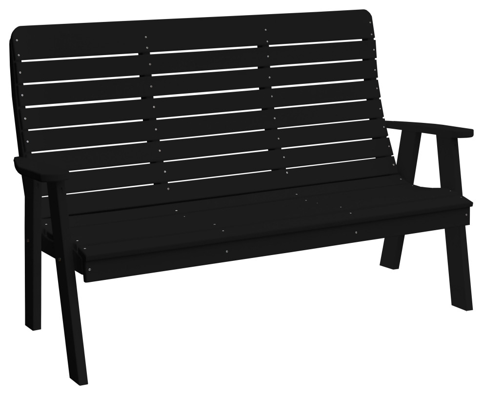 Poly Winston Garden Bench   Transitional   Outdoor Benches   by Furniture Barn USA  Houzz