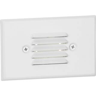 Progress Lighting 4.5-Watt 3000K Satin White Hardwired Integrated LED Wall or Step Light P660004-028-30