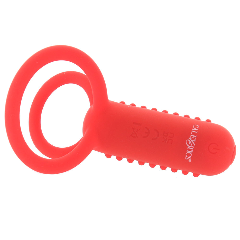 Silicone Vertical Dual Enhancer Vibrating Ring