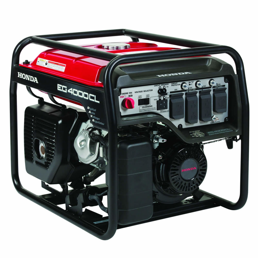 Honda Generator Gas Portable 270cc 4000W with CO Minder EG4000CLAN from Honda