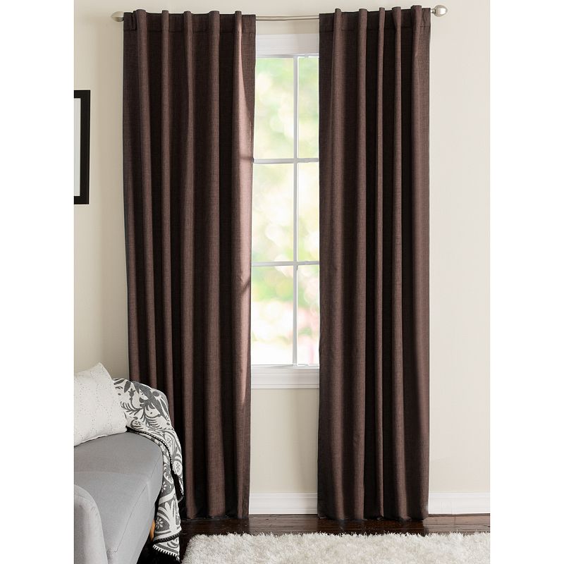 NATCO Wakefield Energy Textured Solid Blackout Window Curtain Panel