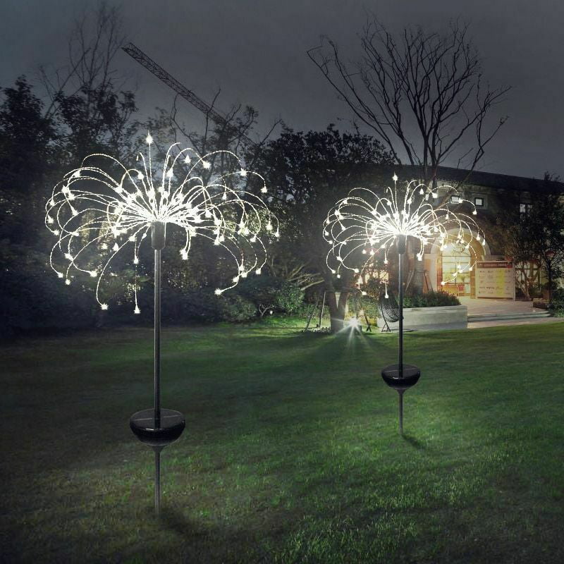 120 LED Outdoor Solar Garden Light Globe Dandelion Lawn Lamp Landscape Walkway Flash String Light