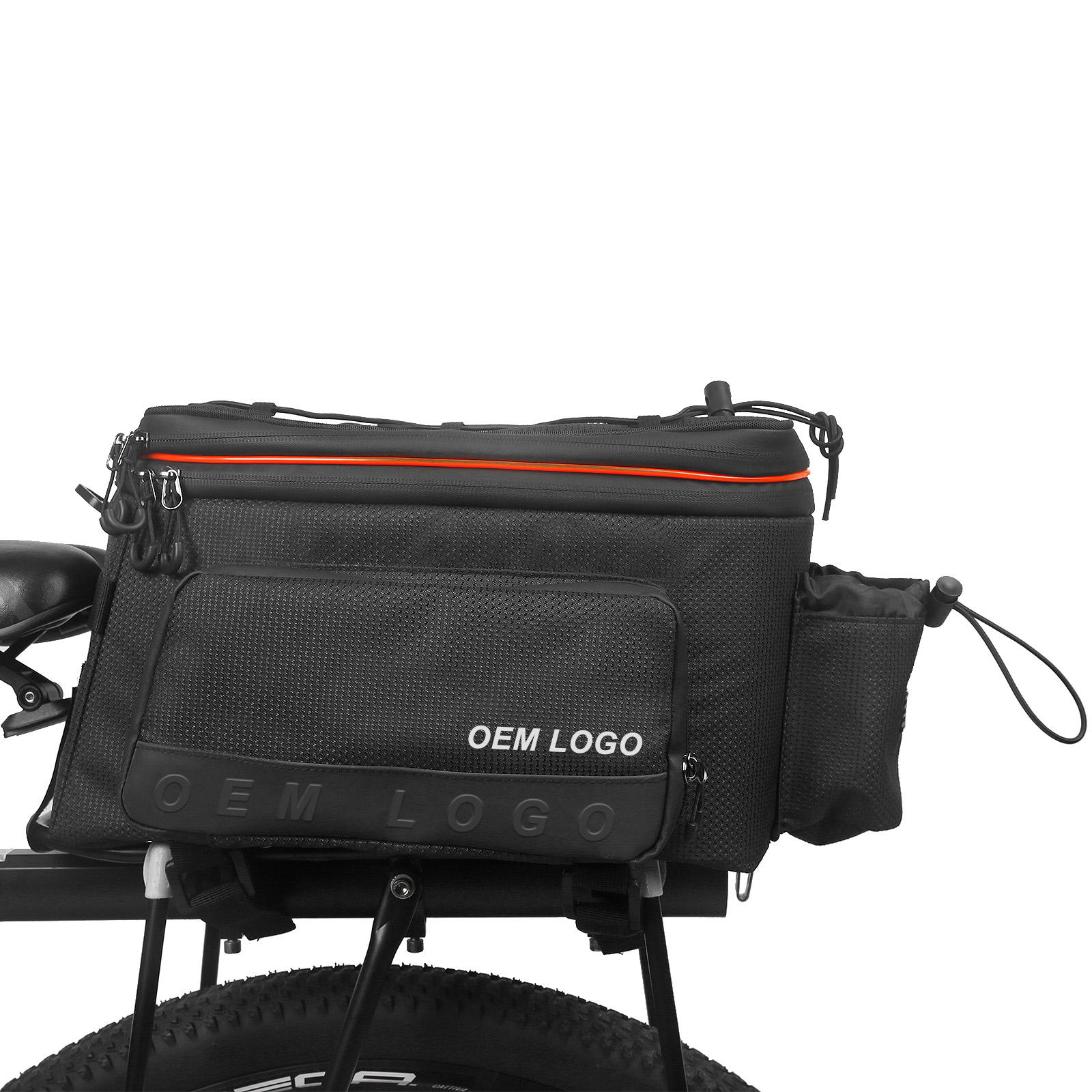 ASRQGOAL Cycling Bike Trunk Mountain Bicycle Frame Bag Mobile Phone Waterproof Oxford Cycling Storage Rack Rear Seat Carrier Bag