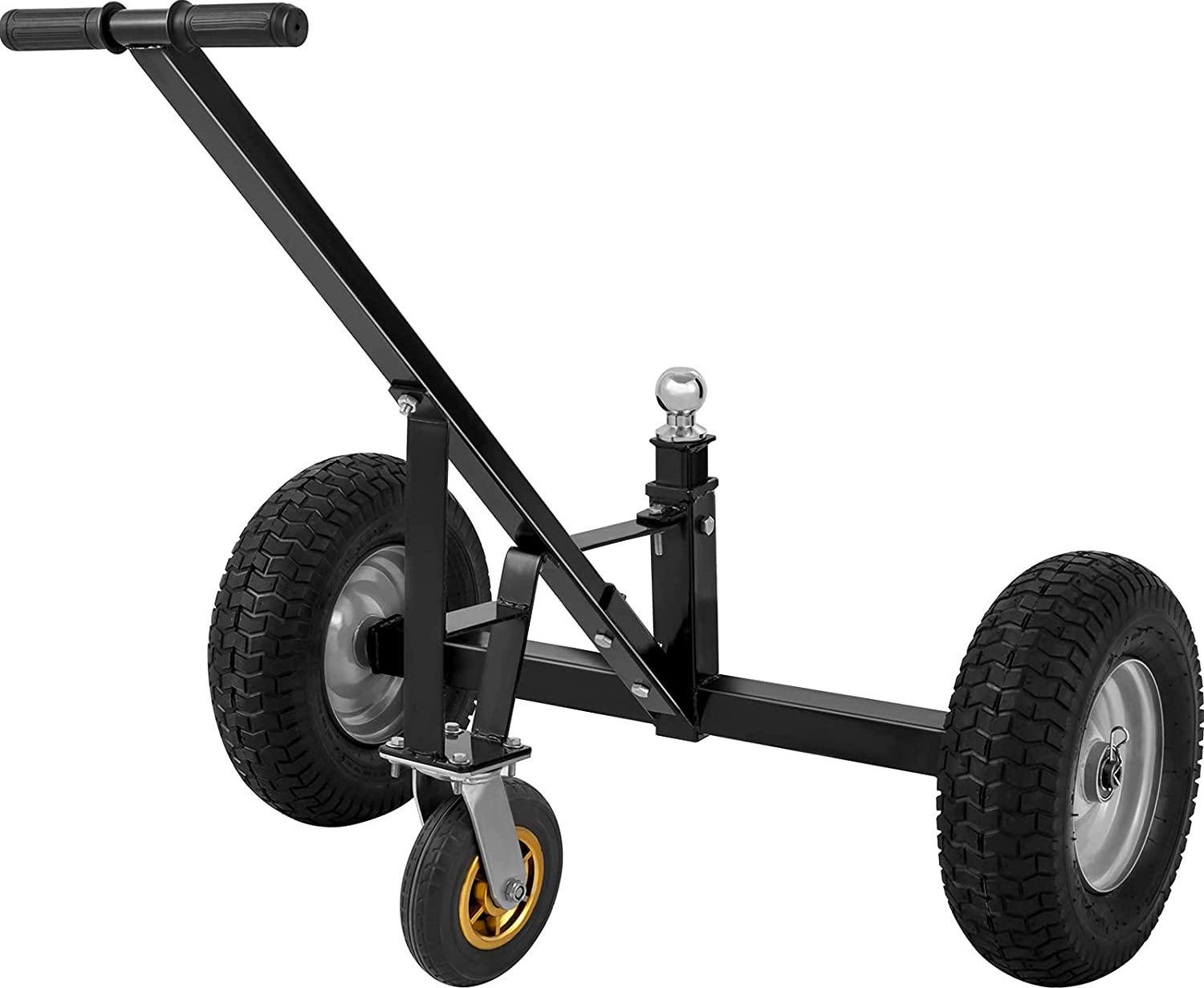 VEVOR Adjustable Trailer Dolly， 800 lbs Capacity， 15.7 -23.6 Adjustable Height， 2 Ball Trailer Mover with 16 Wheels， Heavy-Duty Tow Dolly for Car， RV， Boat