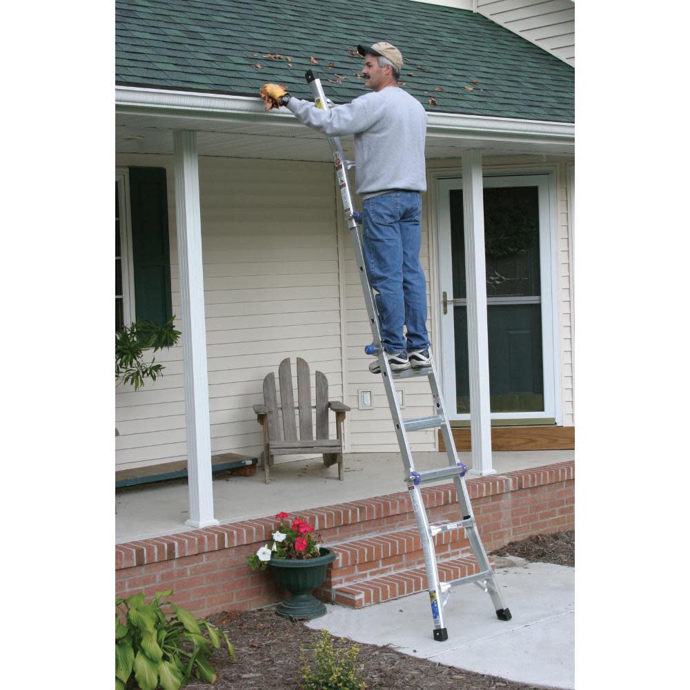 13-ft Aluminum 300-lb Telescoping Type Ia Multi-Position Ladder ;