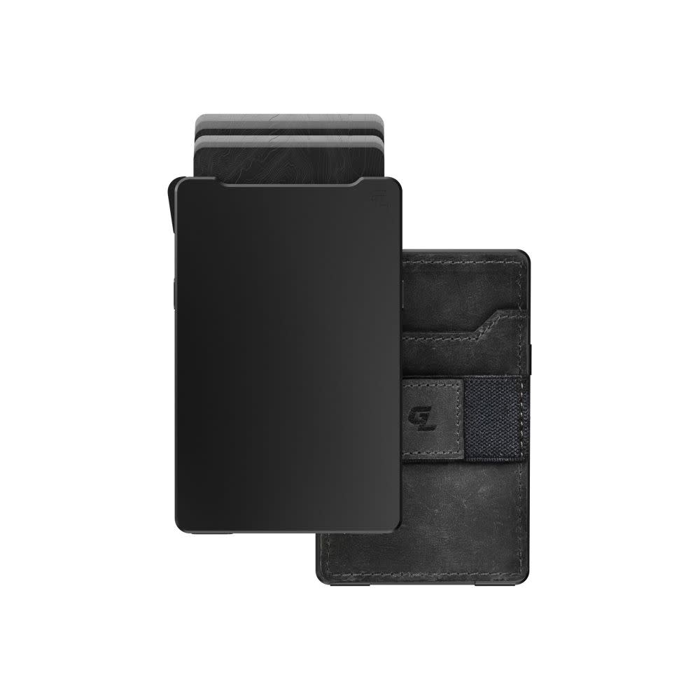 Groove Wallet Midnight Black Brown Leather ;