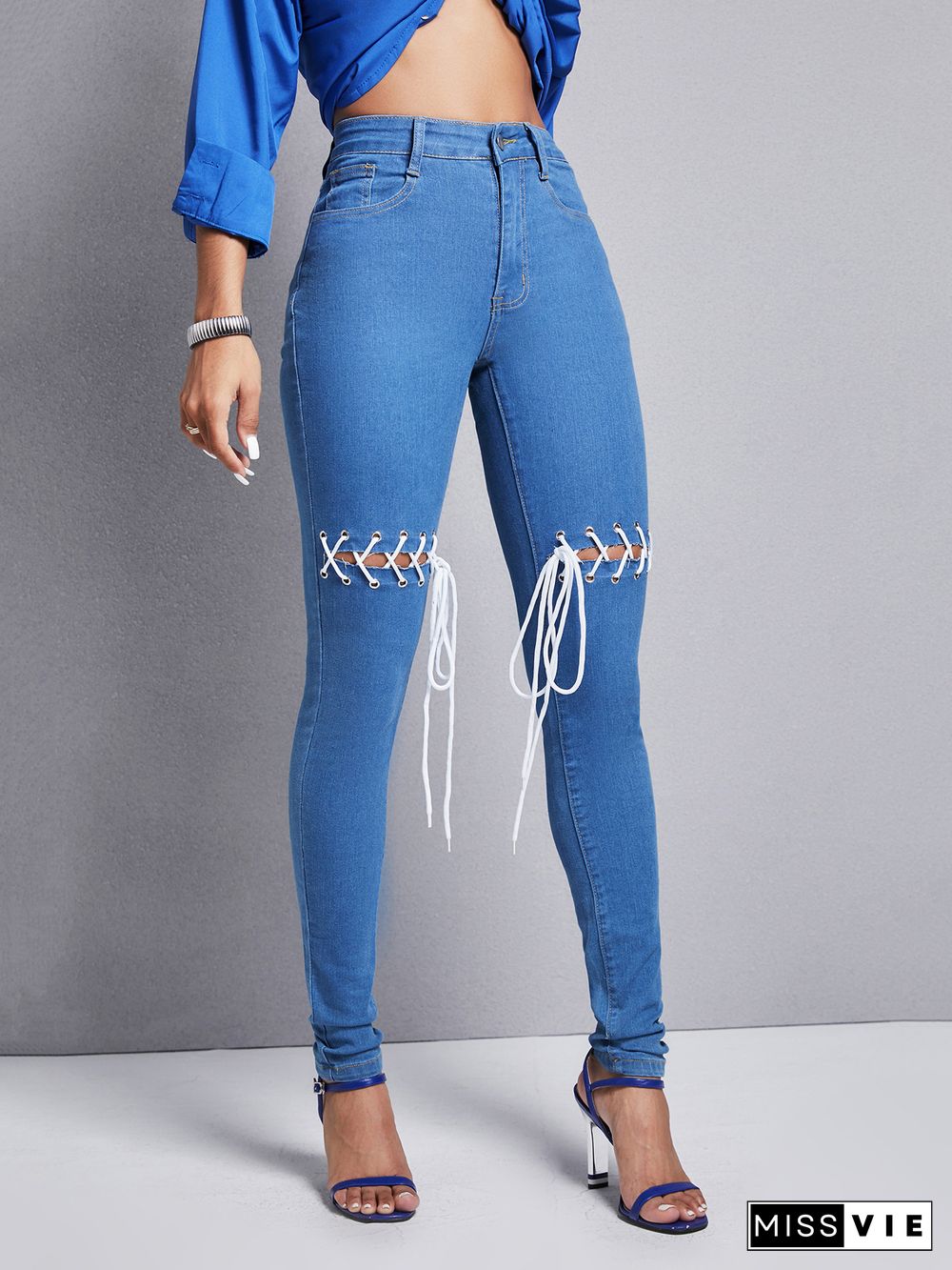 Stretch High Waist Jeans