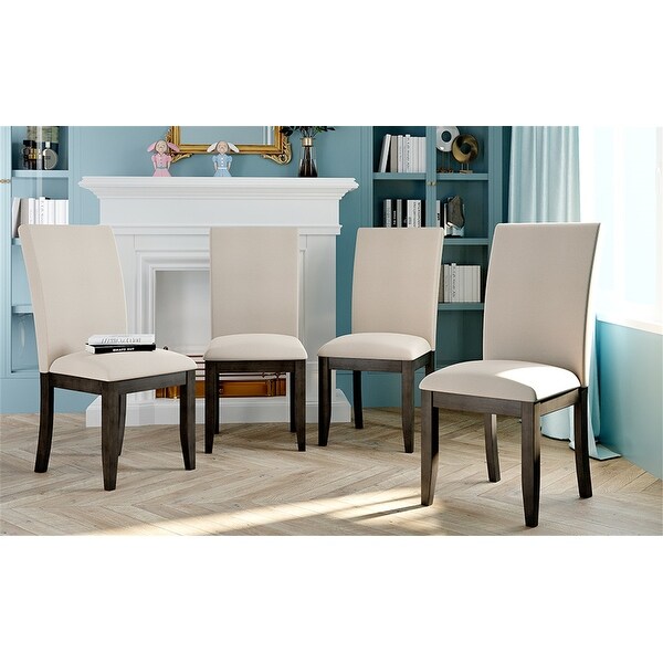 Wood Dining Chair Set for 4