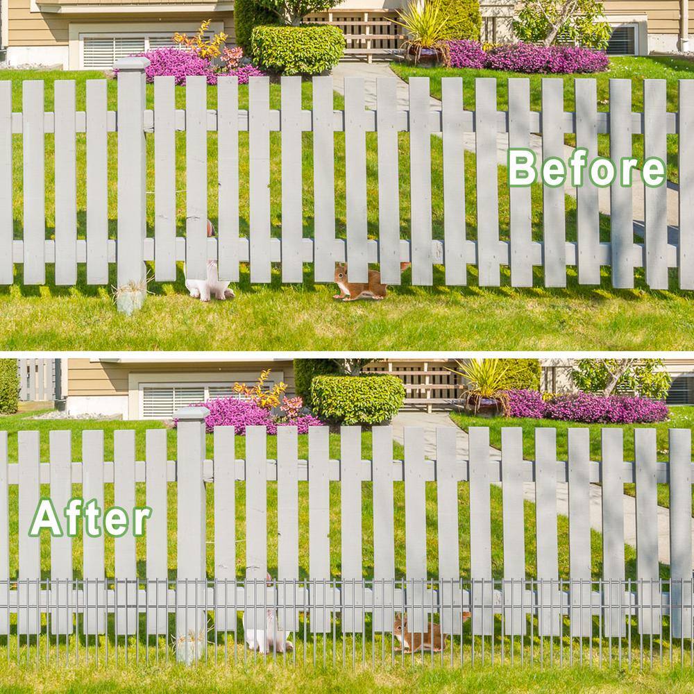 FENCY 24 in. H Metal Animal Barrier Garden Fence (12 Pack) HD-A-GE06014