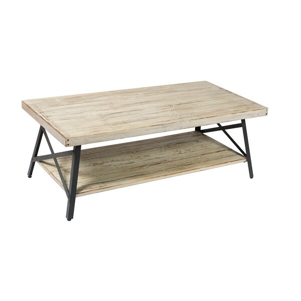 Carbon Loft Oliver Rustic Wood Coffee Table