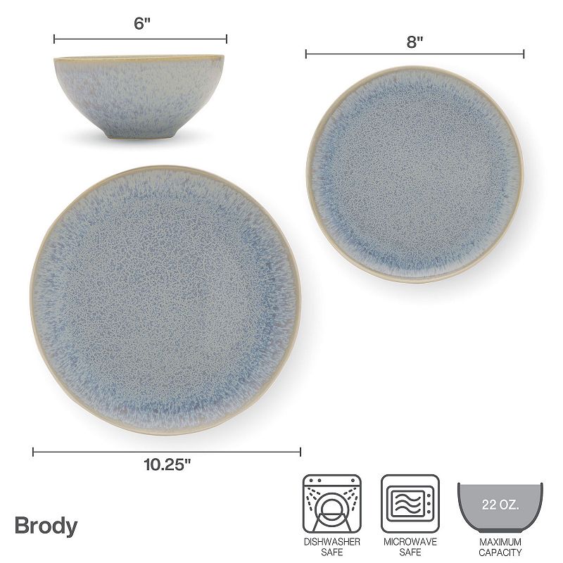 Mikasa Brody 12-Piece Stoneware Dinnerware Set