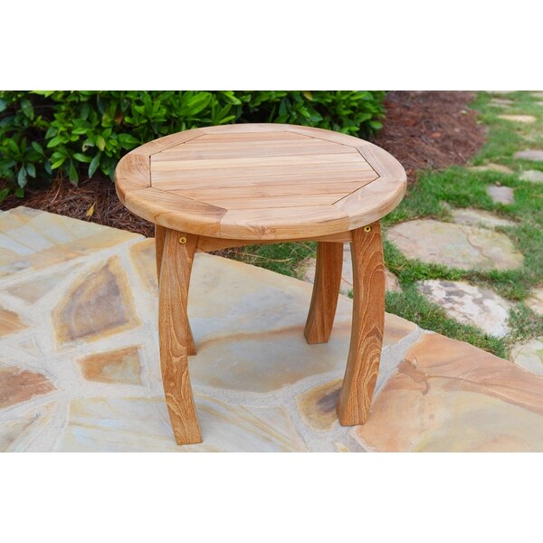 Jakarta Teak Round Outdoor Side Table