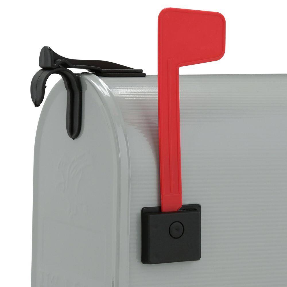Architectural Mailboxes Grayson Gray Medium Steel Post Mount Mailbox ST1000AM