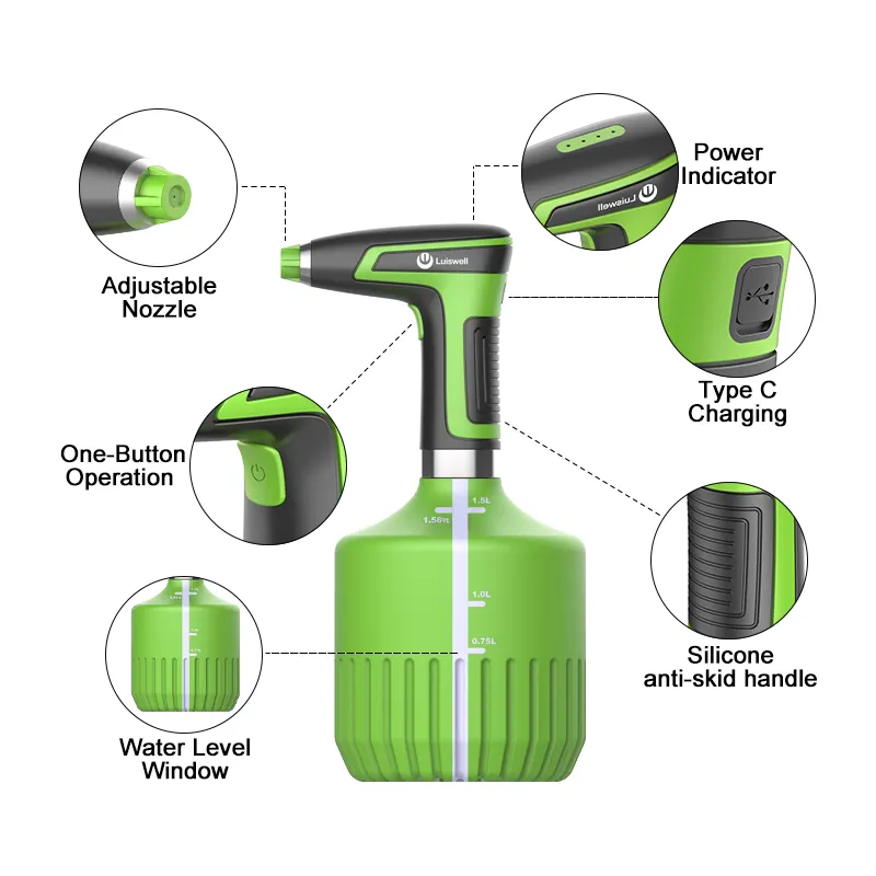 OEM ODM janitorial supplies new design rechargeable portable handheld fine mist small garden sprayer