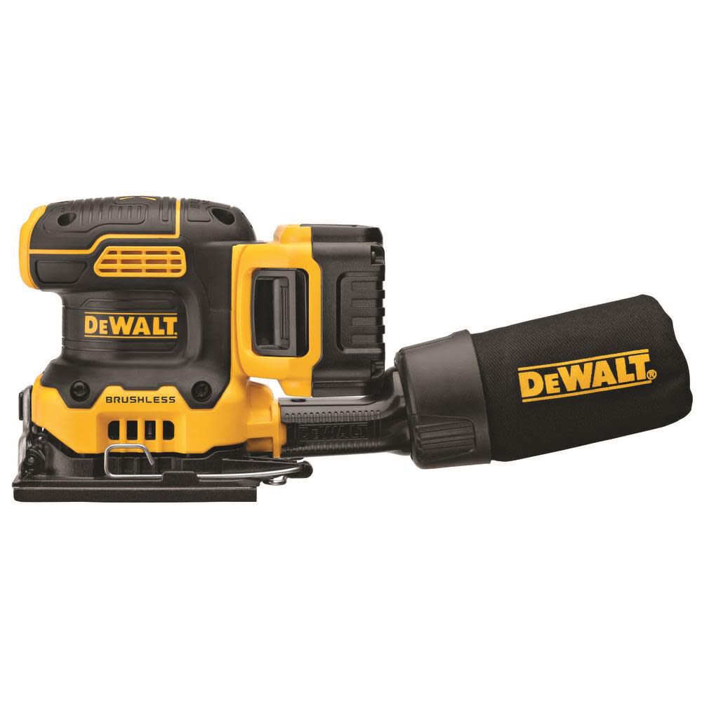 DEWALT 20V MAX XR Cordless 1/4 Sheet Variable-Speed Sander Kit (5.0 Ah Battery) DCW200P1 from DEWALT