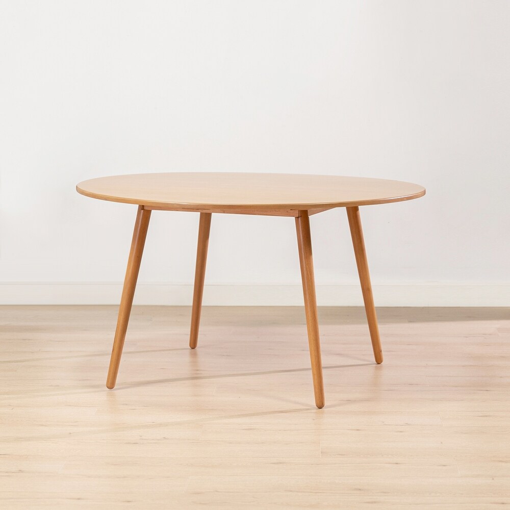 Scandi 54 inch Rubber Wood 4 Seater Round Dining Table