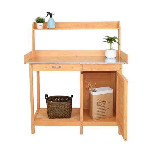 Garden Workbench With Drawers And Cabinets