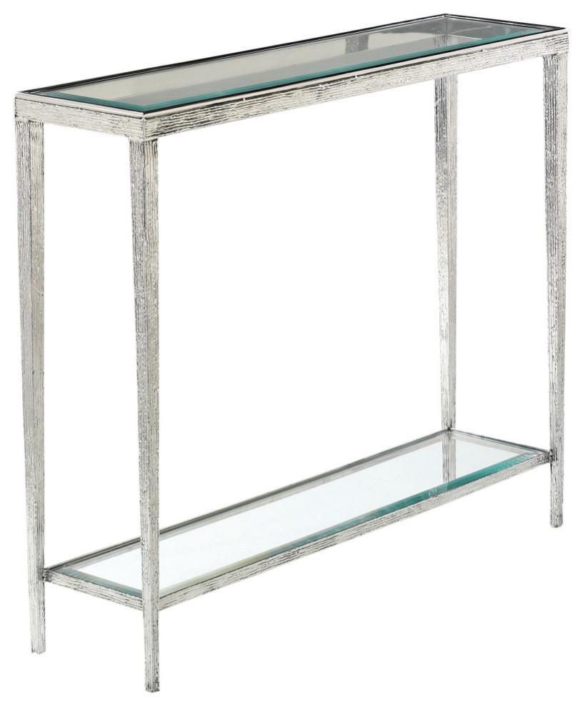 Jinx Small Nickel Console   Contemporary   Console Tables   by Maitland Smith  Houzz