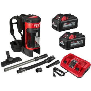 MW M18 FUEL 18-Volt Lithium-Ion Brushless 1 Gal. Cordless 3-in-1 Backpack Vacuum Kit W(2) M18 High Output 6.0 Ah Batteries 0885-20-48-11-1862-48-59-1802