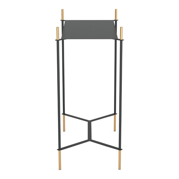 Aspen Side Table Gold black Zm Home