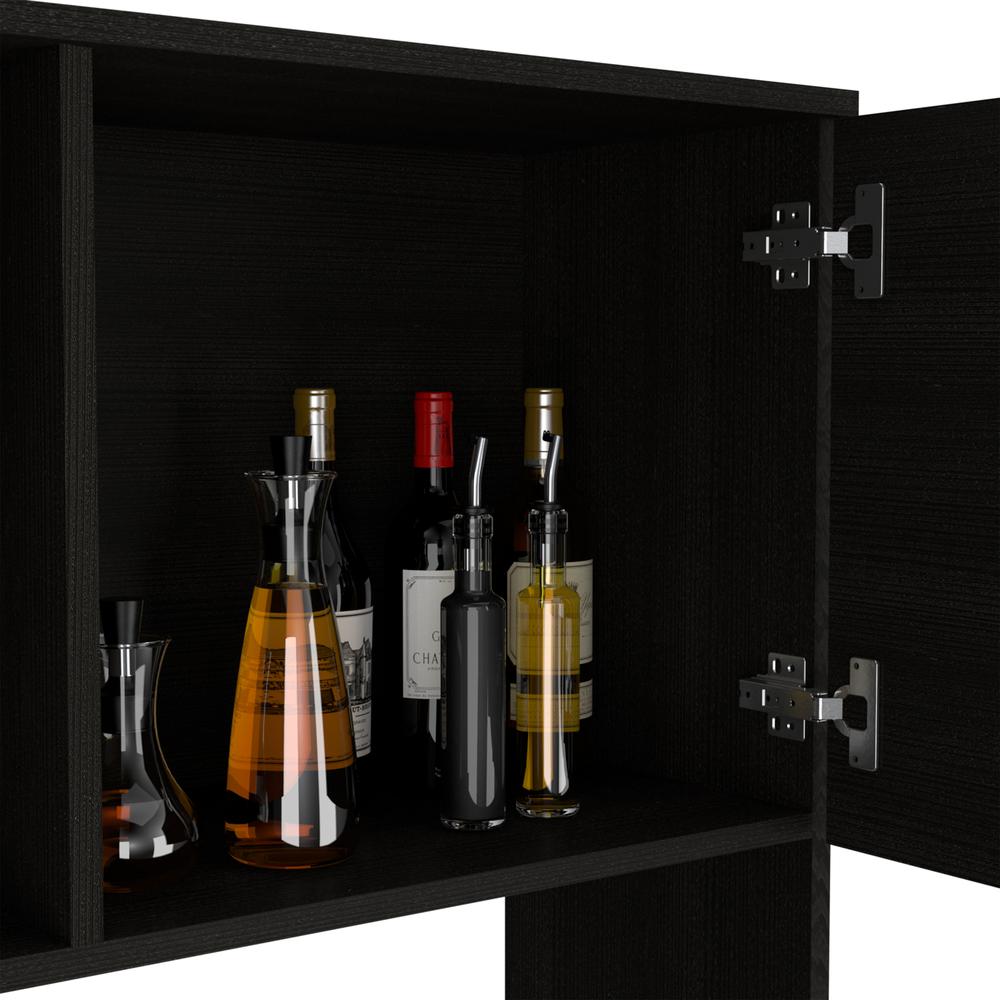 Depot E-Shop Malta Kitchen Pantry Cabinet Black